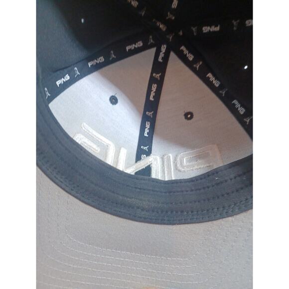 PING Sensorcool Golf Black Flex Fix Hat Cap L /XL - Picture 8 of 11